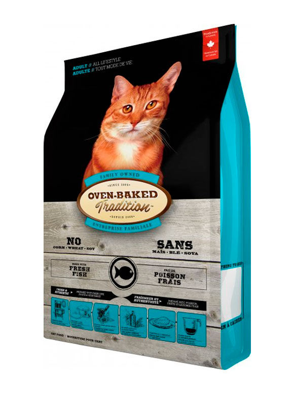 

Сухой корм Oven-Baked Tradition для кошек со свежего мяса рыбы 350 г