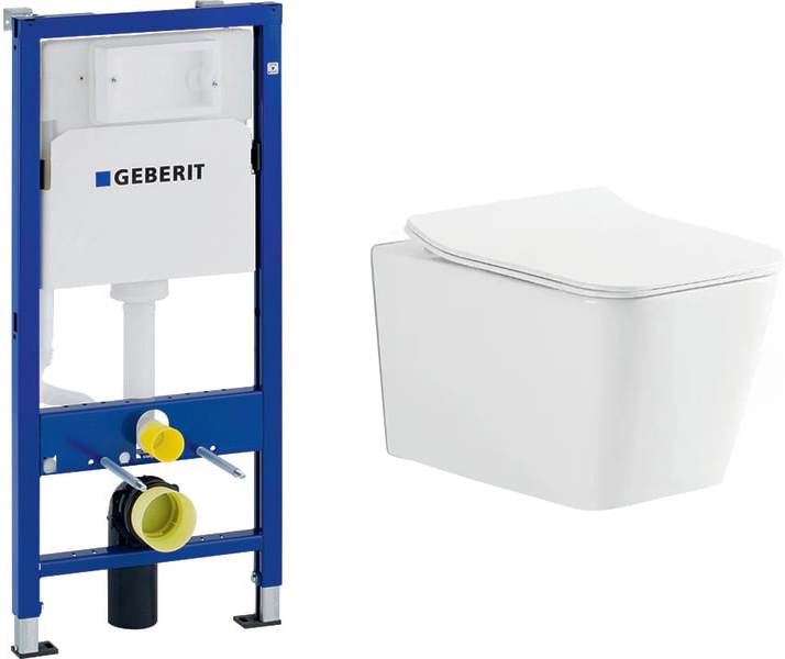 

Инсталляция GEBERIT Duofix 458.103.00.1 + унитаз DEVIT Linea Rimless 3040120 с сиденьем Soft Close дюропласт