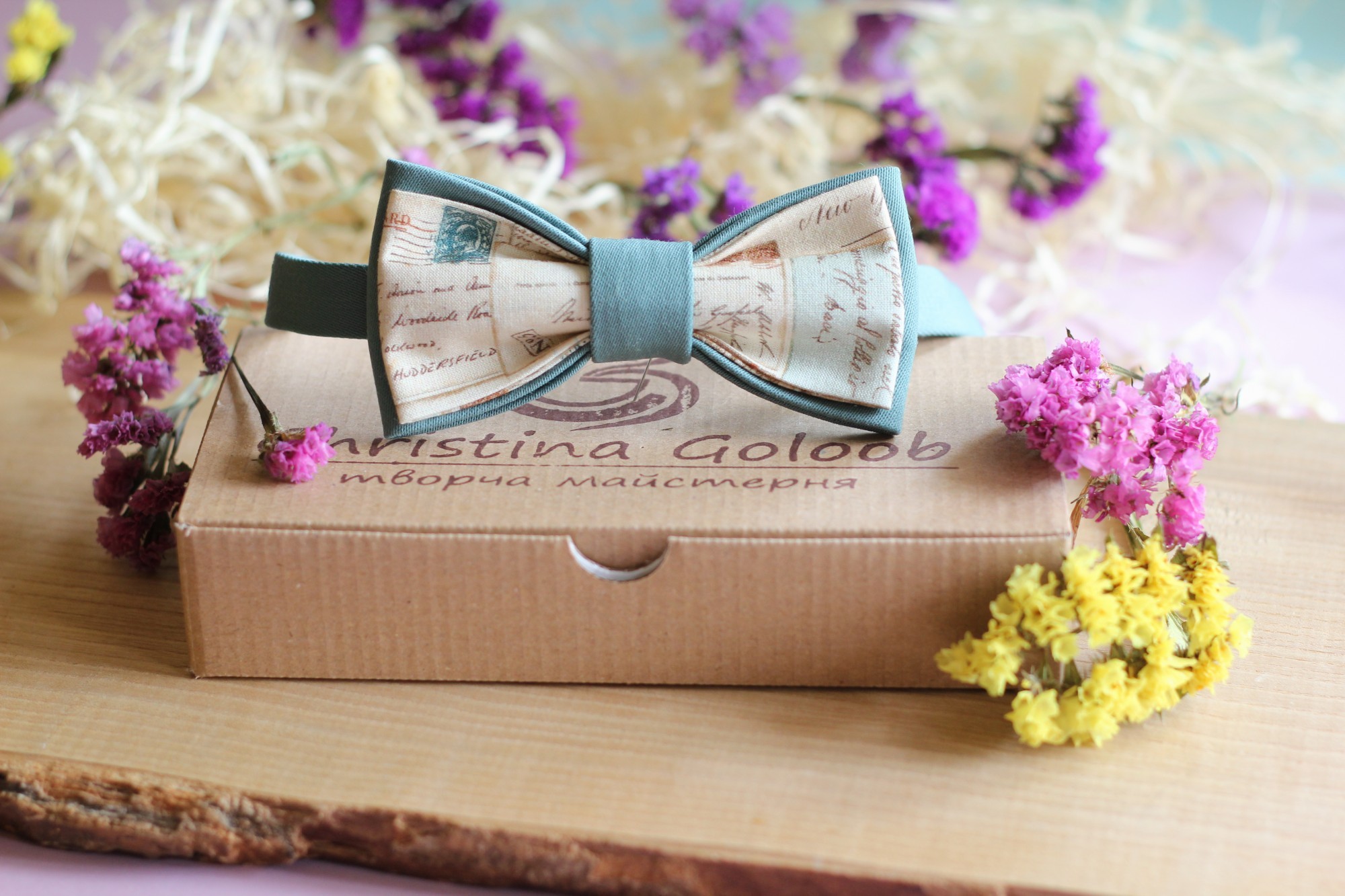 

Галстук-бабочка Christina Goloob Vintage Нефритовый