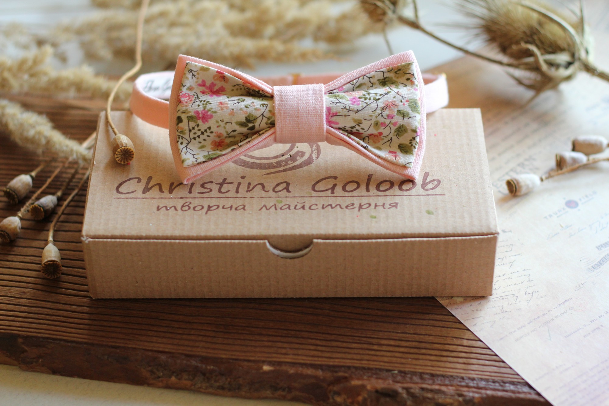 

Галстук-бабочка Christina Goloob Romantik  Нежно-розовый, Галстук-бабочка Christina Goloob Romantik one size Нежно-розовый