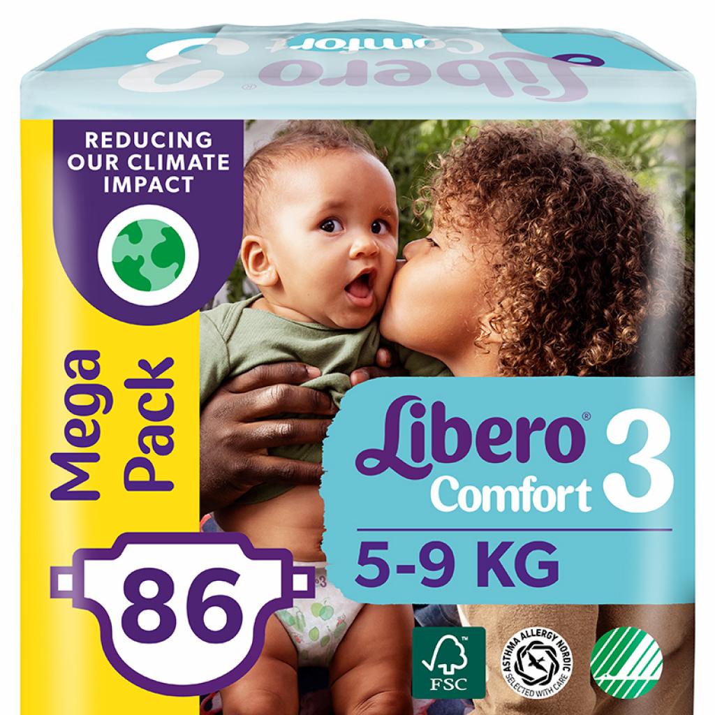 

Подгузник Libero Comfort 3 5-9 кг 86 шт (7322541083117)
