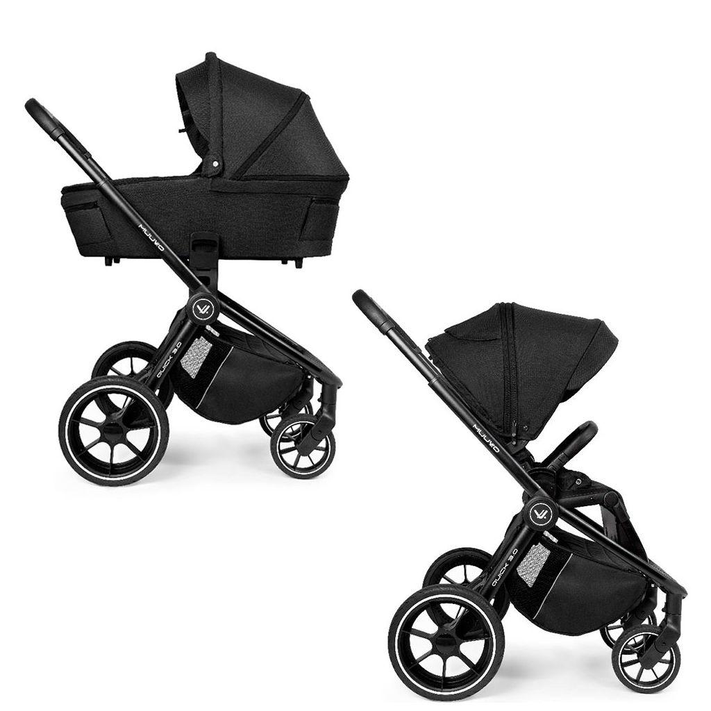 

Коляска Muuvo 2 в 1 Quick 3.0 Jet Black (KM2V1Q3.0JB)