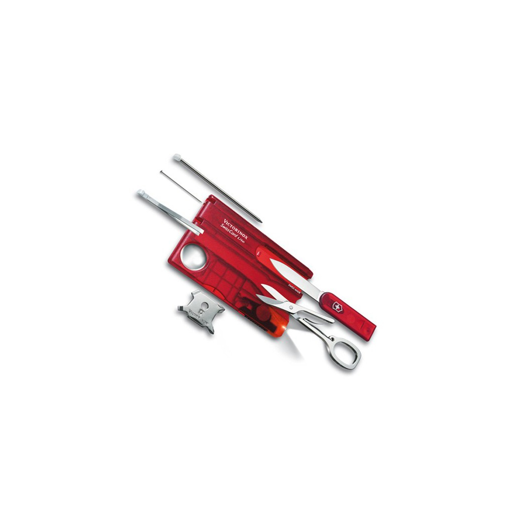 

Нож Victorinox SwissCard Lite Transparent Red (0.7300.T)