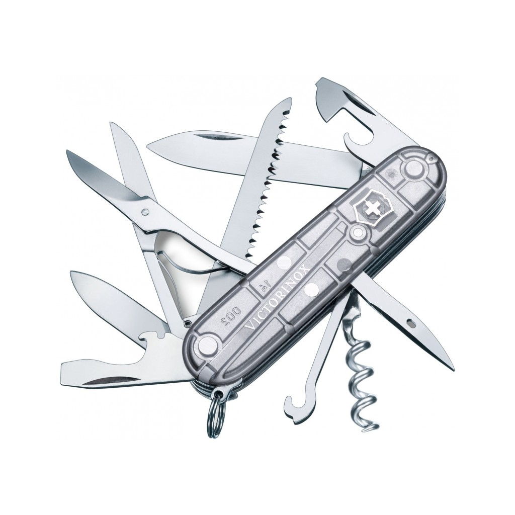 

Нож Victorinox Huntsman Transparent Silver Blister (1.3713.T7B1)