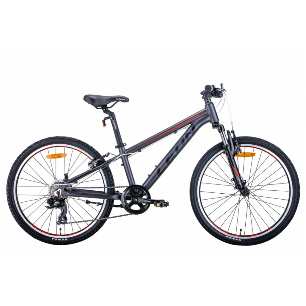 

Велосипед Leon 24" JUNIOR рама-12" 2021 Anthracite/Red (OPS-LN-24-062)