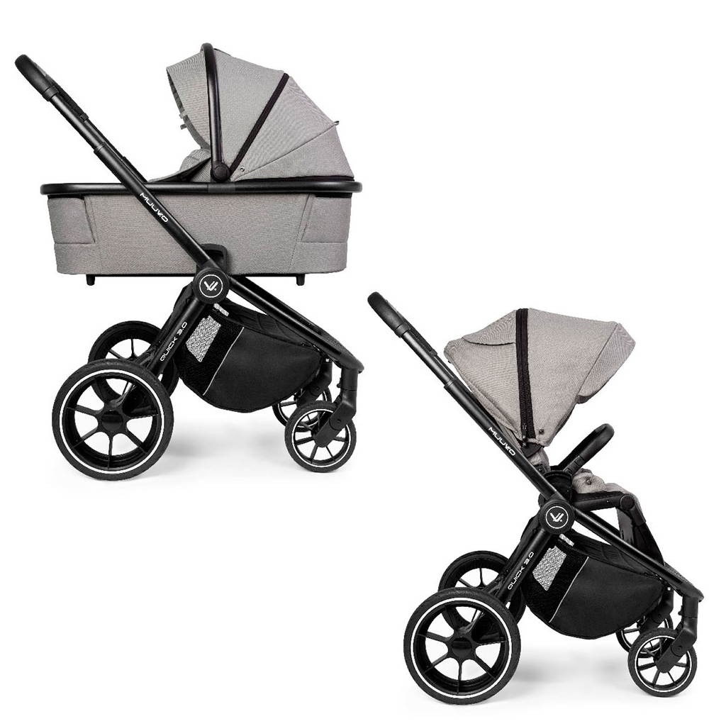 

Коляска Muuvo 2 в 1 Quick 3.0 Steel Grey XL (KM2V1Q3.0SGXL)