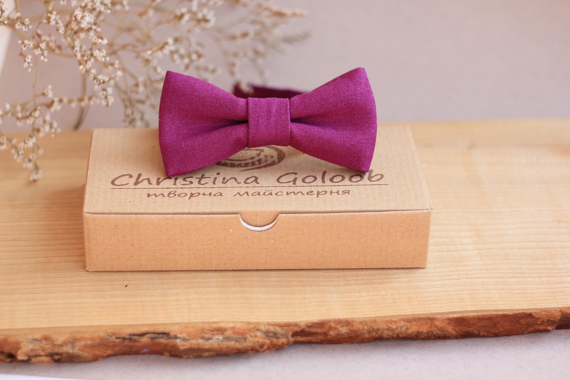 

Галстук-бабочка Christina Goloob Spring Фиолетовая фуксия