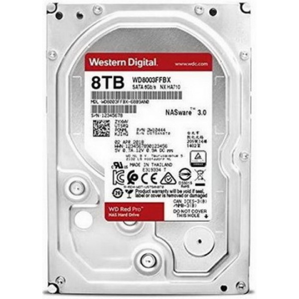 

HDD SATA 8.0TB WD Red Pro NAS 7200rpm 256MB (WD8003FFBX)