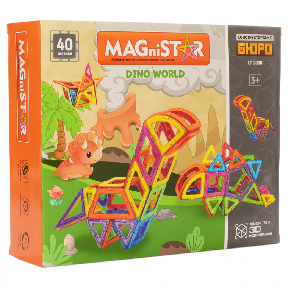 

Конструктор магнитный LT2008 40 деталей Limo Toy