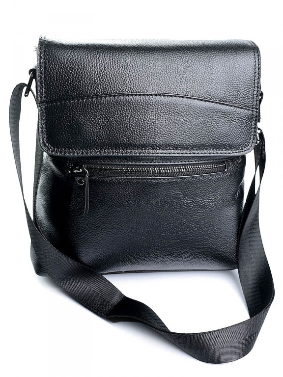 

Мужская сумка кожаная WY-8135 черная black