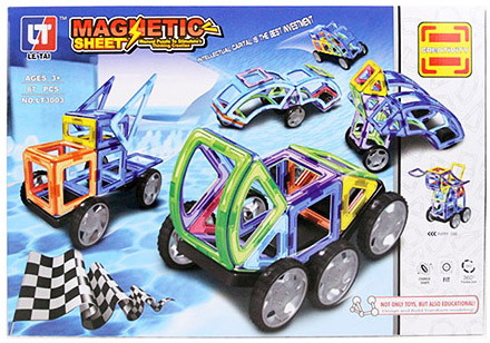 

Магнитный конструктор LT3003, 87 деталей LEI TAI