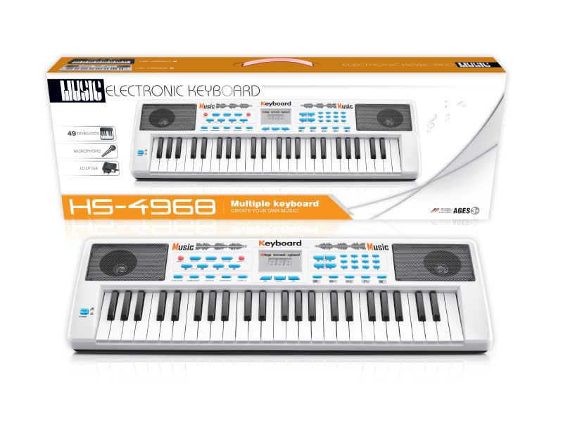 

Детский синтезатор HS4968B на 49 клавиш MUSIC
