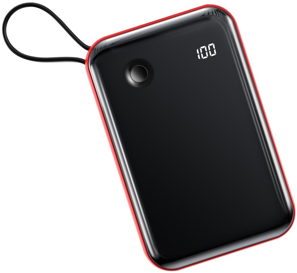

УМБ Baseus Mini S 10000mAh 15W 3A с технологией QC3.0+PD3.0 и iP кабелем Красный