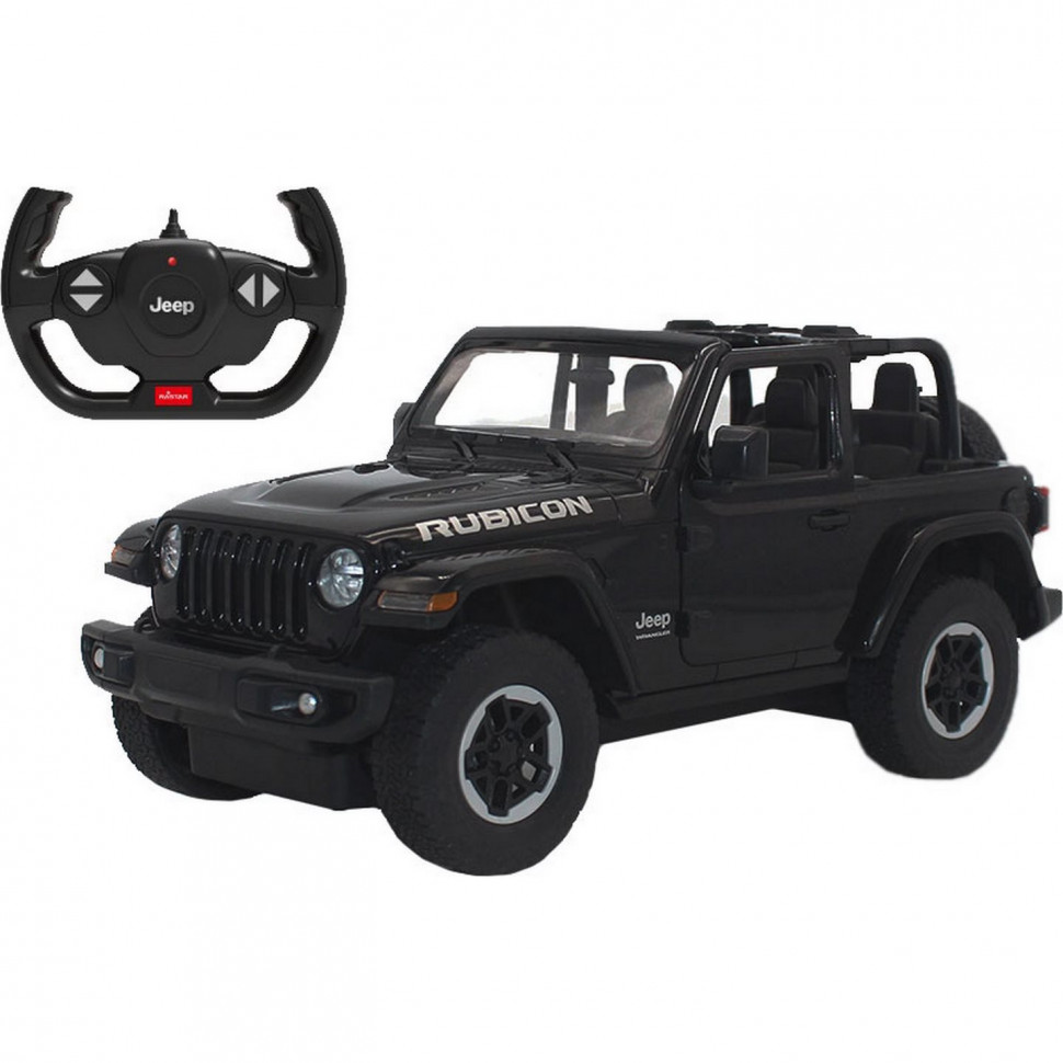 

Машинка на радиоуправлении JEEP Wrangler Rubicon Rastar 79460 черный, 1:14