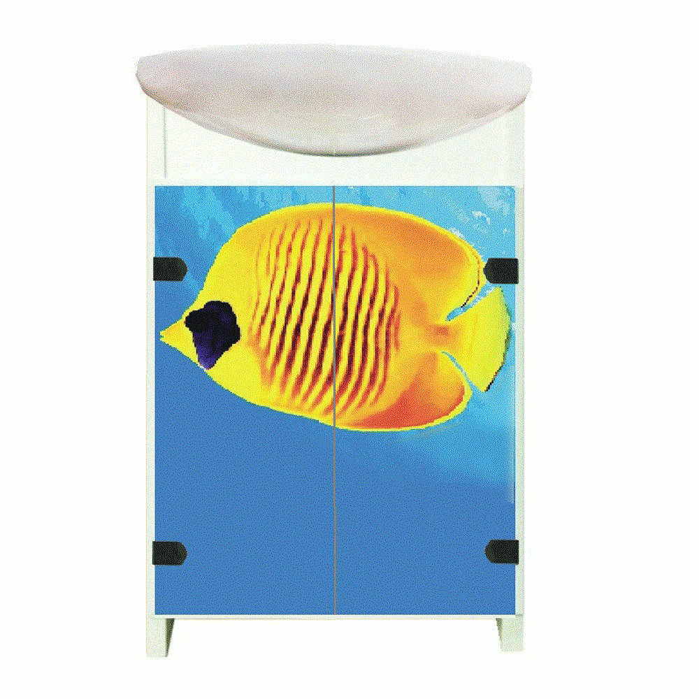 

Тумба Mikola-M Eco Green light Marine с умывальником CERSANIT Cersania 50 см