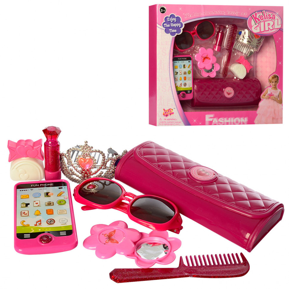 

Детский игровой набор аксессуаров косметики YL5907 с мобильным телефоном XINYUNLONG TOYS