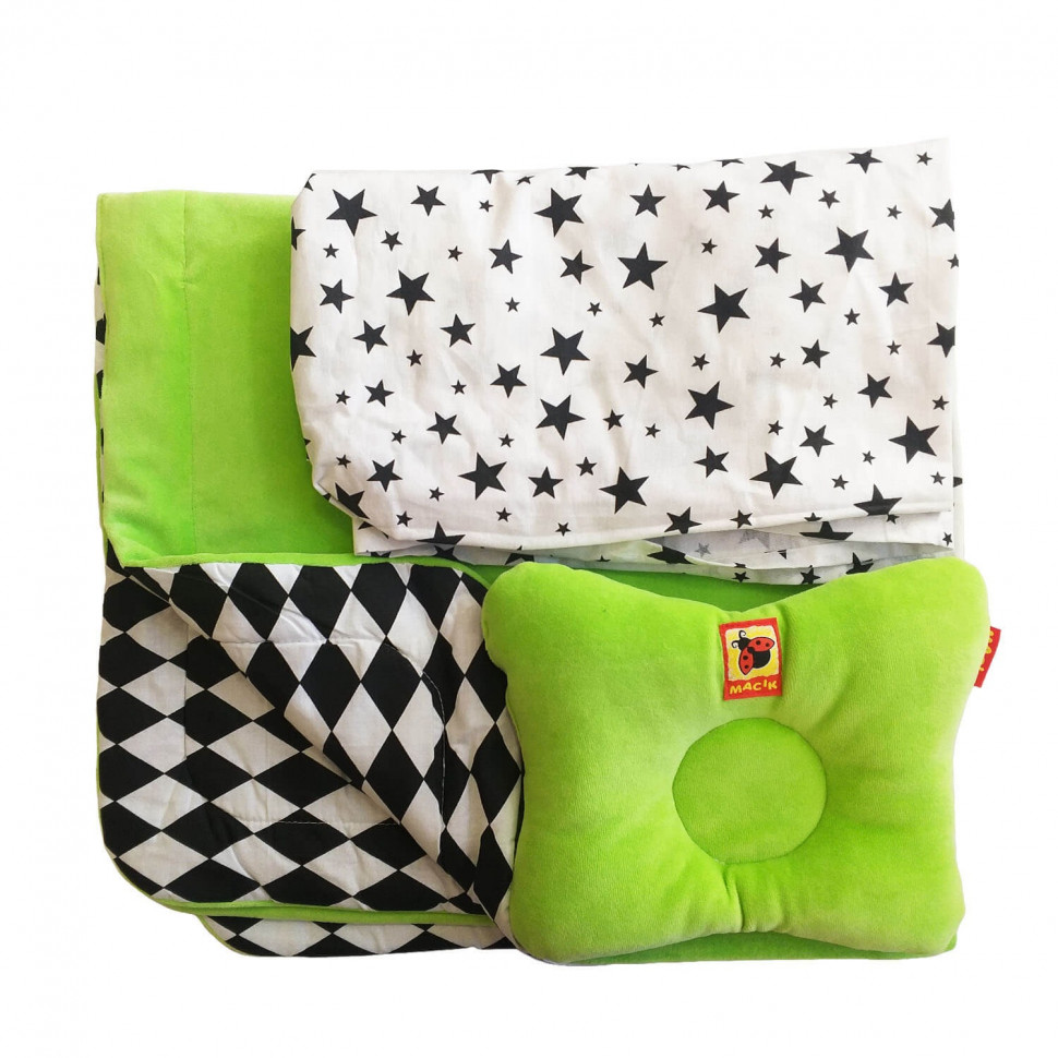 

Детский постельный комплект Bed Set Newborn МС 110512-08 подушка + одеяло + простыня Macik