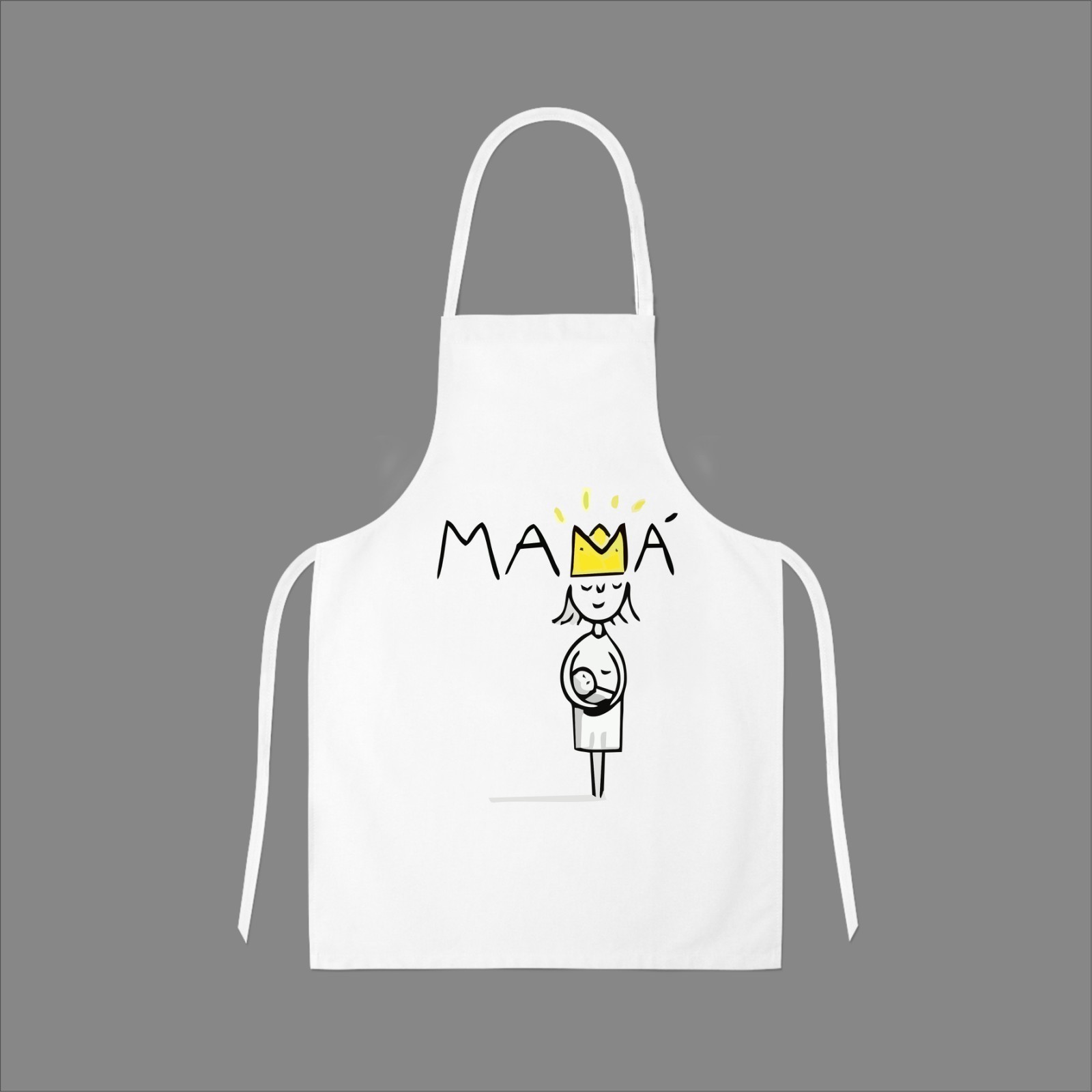 

Фартух Vivay з принтом Мама Білий 64x64 см (6500)