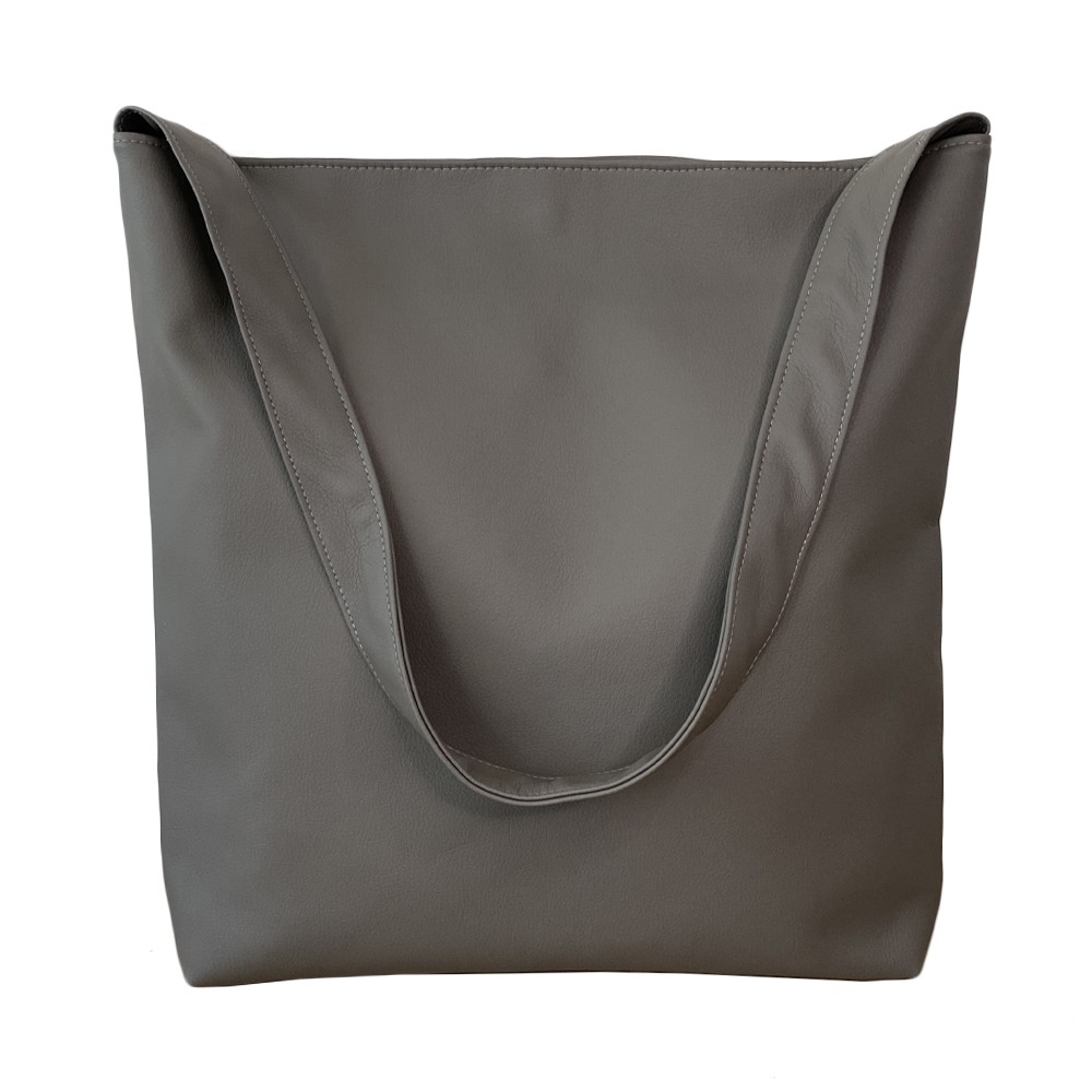 

Женская сумка шоппер Nomen.no Handmade искусственная кожа серая S2706GR