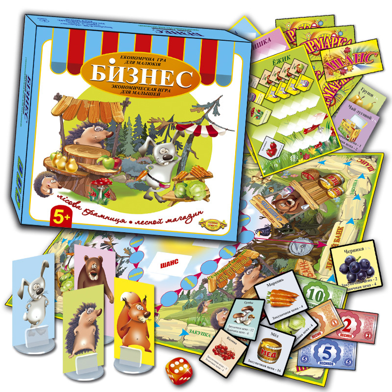 

Детская настольная Игра "Бизнес. Лесной магазин" MKB0108 от 5-ти лет Мастер