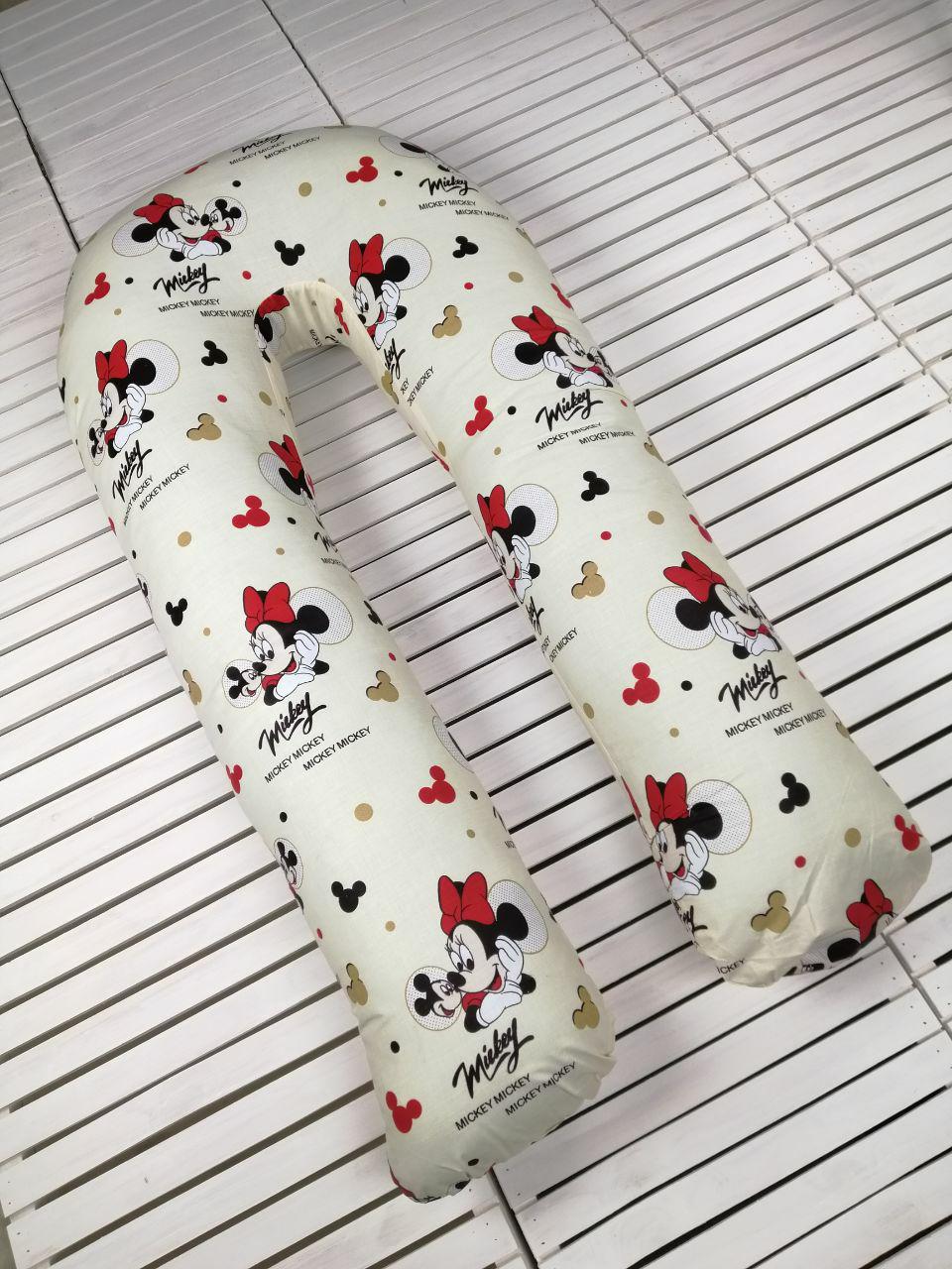 

Подушка для беременных с наволочкой Coolki Mickey 100% Хлопок 4XL 200x75