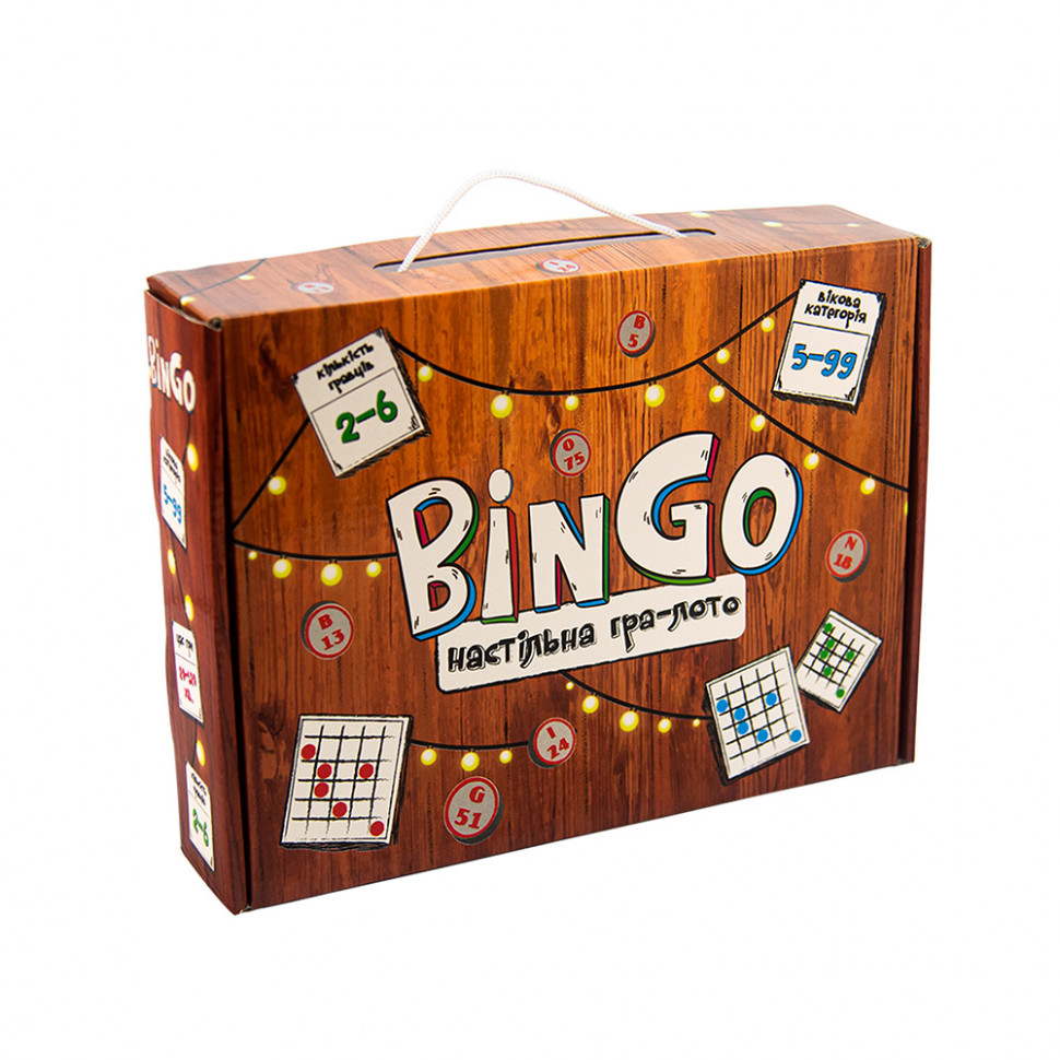 

Настольная игра-лото "BinGo" 30757 укр Strateg