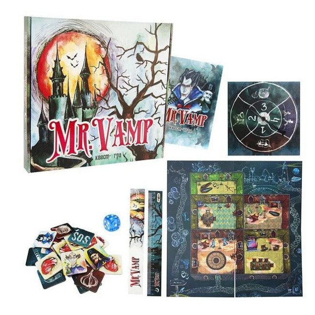 

Настольная игра-квест "Mr. Vamp" 32060 укр Strateg