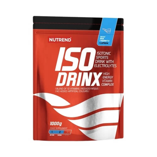 

Ізотоніки та гелі Nutrend Isodrinx с кофеином, 1000 г Блакитна малина