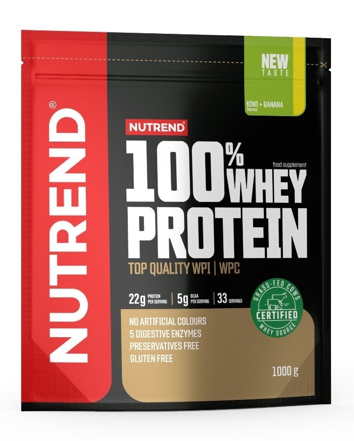 

Сироватковий протеїн Nutrend 100% Whey Protein, 1000 гр. Ківі - банан