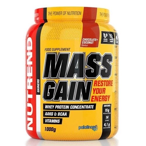 

Гейнери Nutrend Mass Gain, 1000 гр. Полуниця