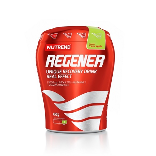 

Ізотоніки та гелі Nutrend Regener, 450 гр. Зелене яблуко