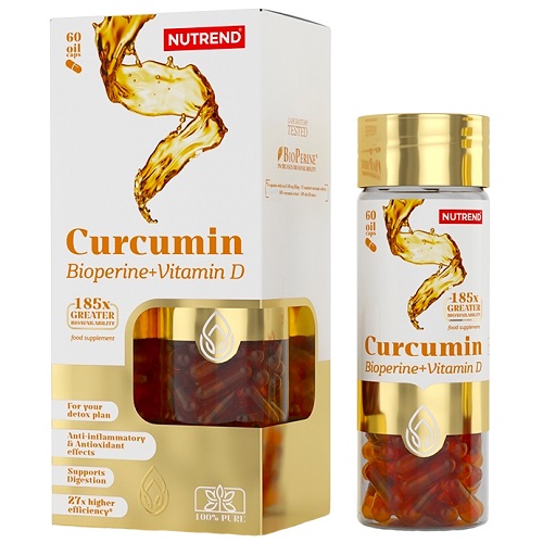 

Адаптогени Nutrend Curcumin + Bioperine + Vitamin D, 60 капс.