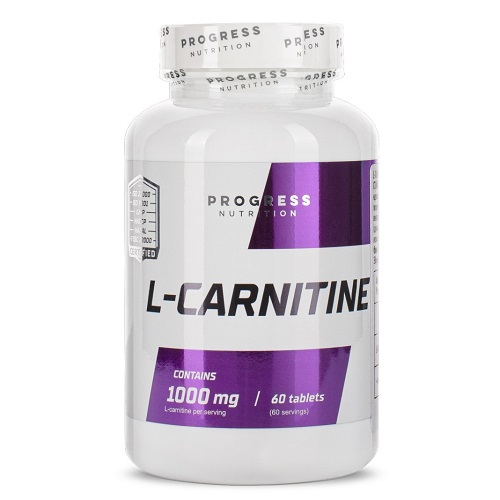 

Жироспалювачі Progress Nutrition L-carnitine 1000 mg, 60 tabs
