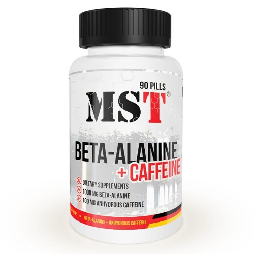 

Аланін MST Beta Alanine + Caffeine, 90 таб.