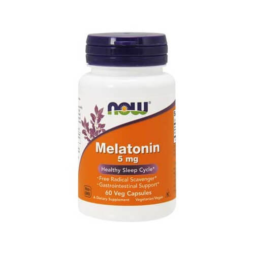 

Для сну NOW Melatonin 5 mg, 60 caps
