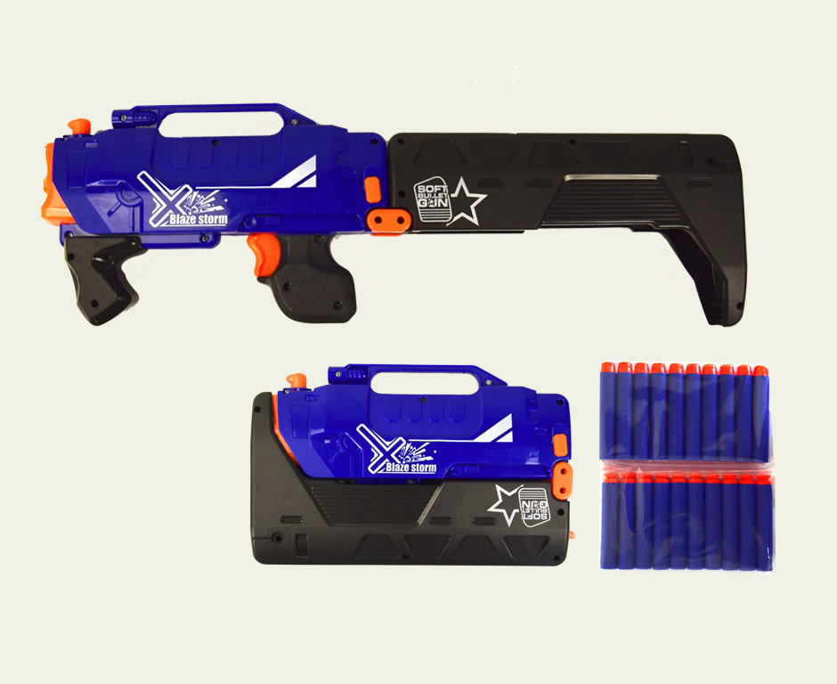 

Детский бластер на поролоновых пулях ZC7102, 20 пуль в наборе ZECONG TOYS