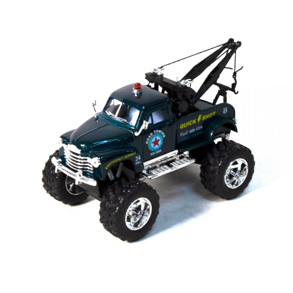 

Модель эвакуатор KT5333W CHEVROLET 3100 WRECKER OFF ROAD (Зеленый) Kinsmart