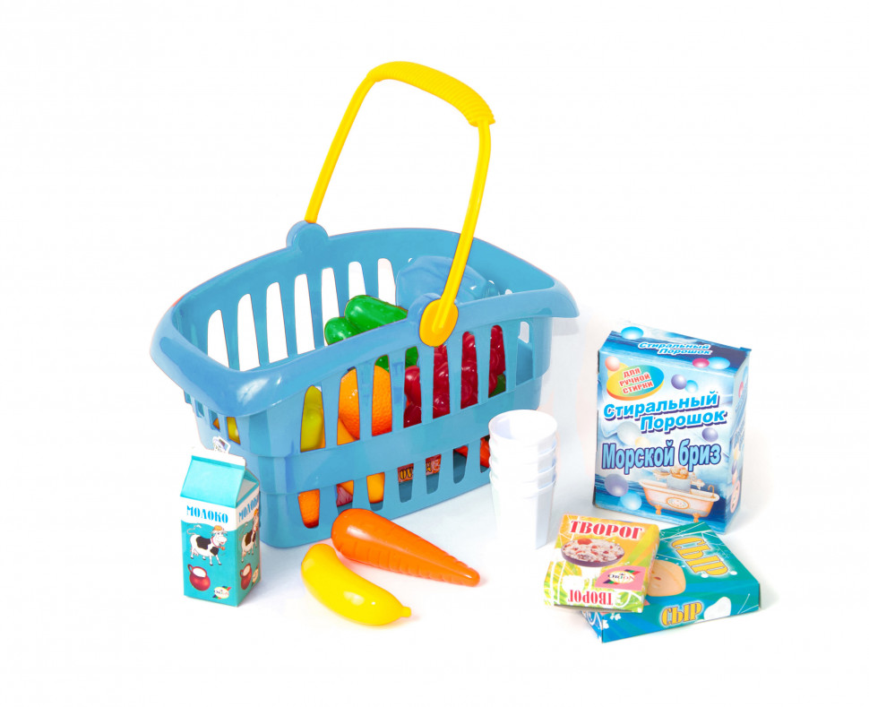 

Игровой набор "Супермаркет" корзинка с продуктами 362B2, 3 цвета (Синий) ORION