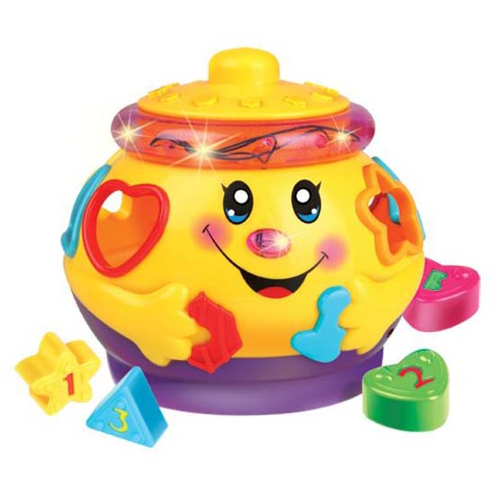 

Детский сортер на колесах Горшочек 0915RUS со звуком и светом (Желтый) Limo Toy