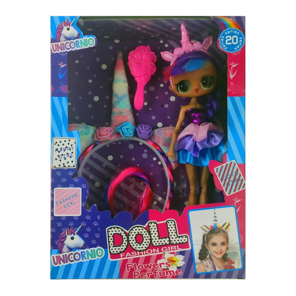 

Кукла DOLL 11801 "Единорог" (Фиолетовый) METR+