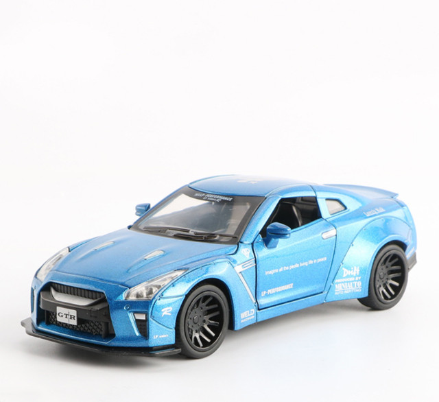 

Игрушечная машина Nissan GTR 7862 металлическая со звуковыми эффектами (Синий) АвтоПром
