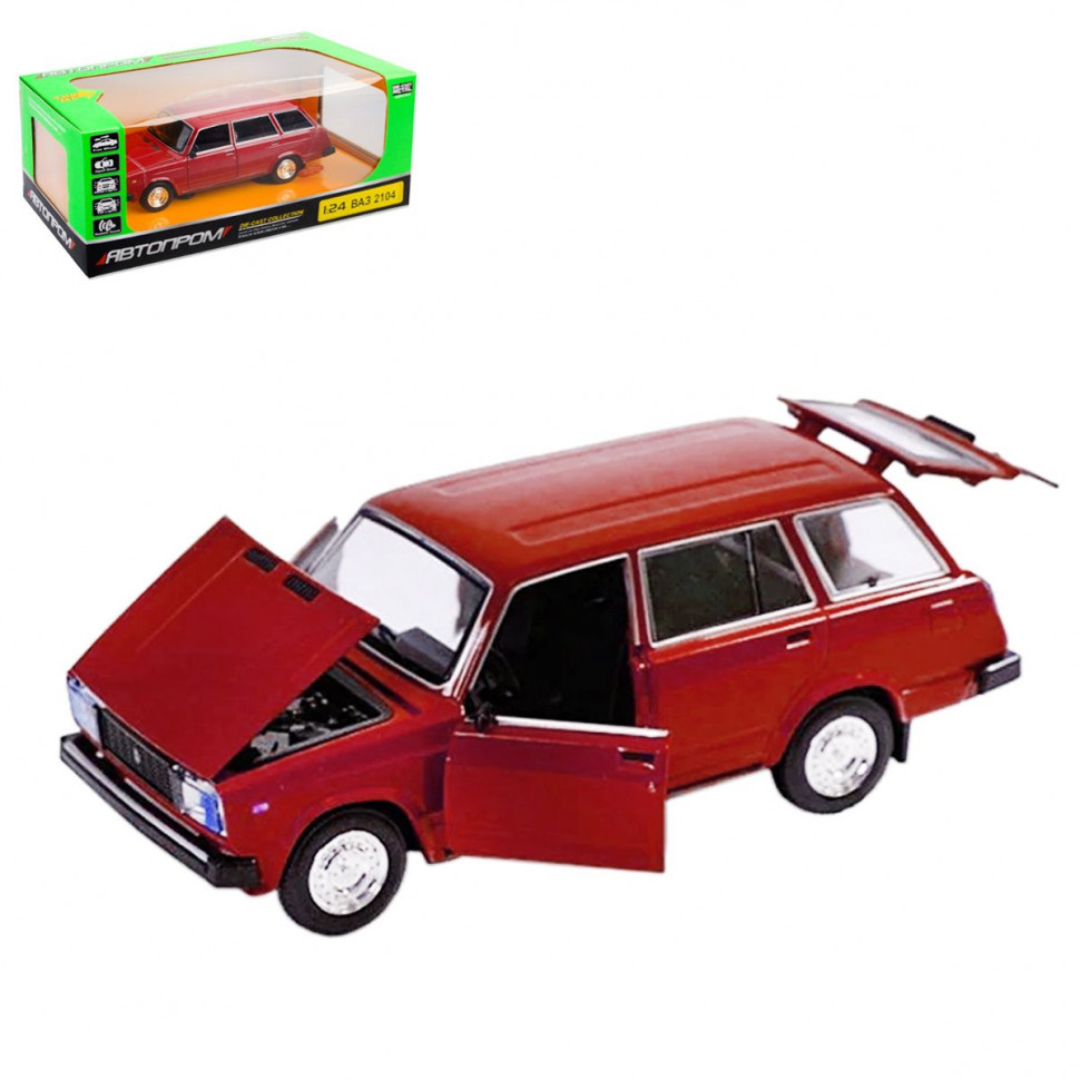 

Коллекционная игрушечная машина ВАЗ 2104 инерционная (Красный) АвтоПром