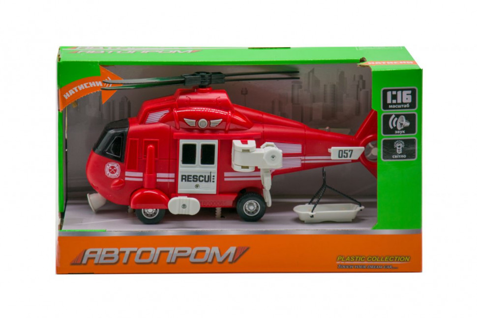 

Игрушка Вертолет 7674 со звуковыми эффектами (Красный) АвтоПром