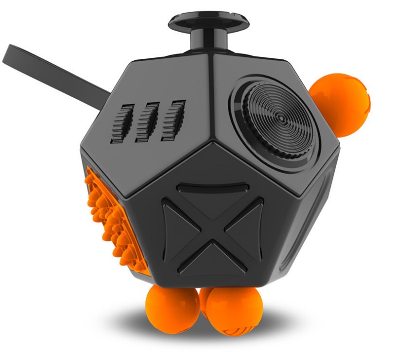 

Игрушка Фиджет Куб Антистресс Fidget Cube PRO V2 куб 7 см 12 сторон (516657472) Черный