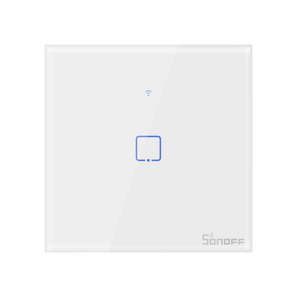 

Сенсорный Wi Fi выключатель Sonoff T2 один канал, белый