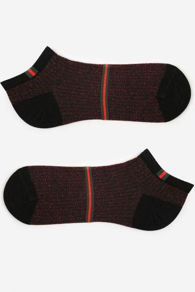 

Носки женские хлопковые Miss Marilyn FOOTIES P25 444691 36-40 черно-красные