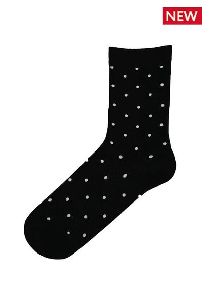 

Носки женские хлопковые Miss Marilyn SL SILVER DOTS 445520 36-40 черные