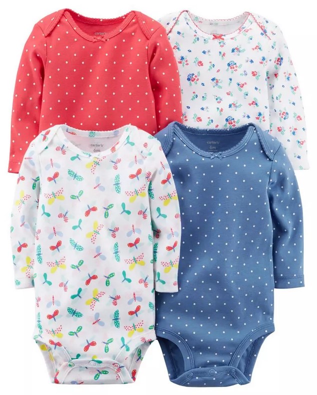 

Боди белый длинный рукав Carters 3731 Carter's NB Белый 15632