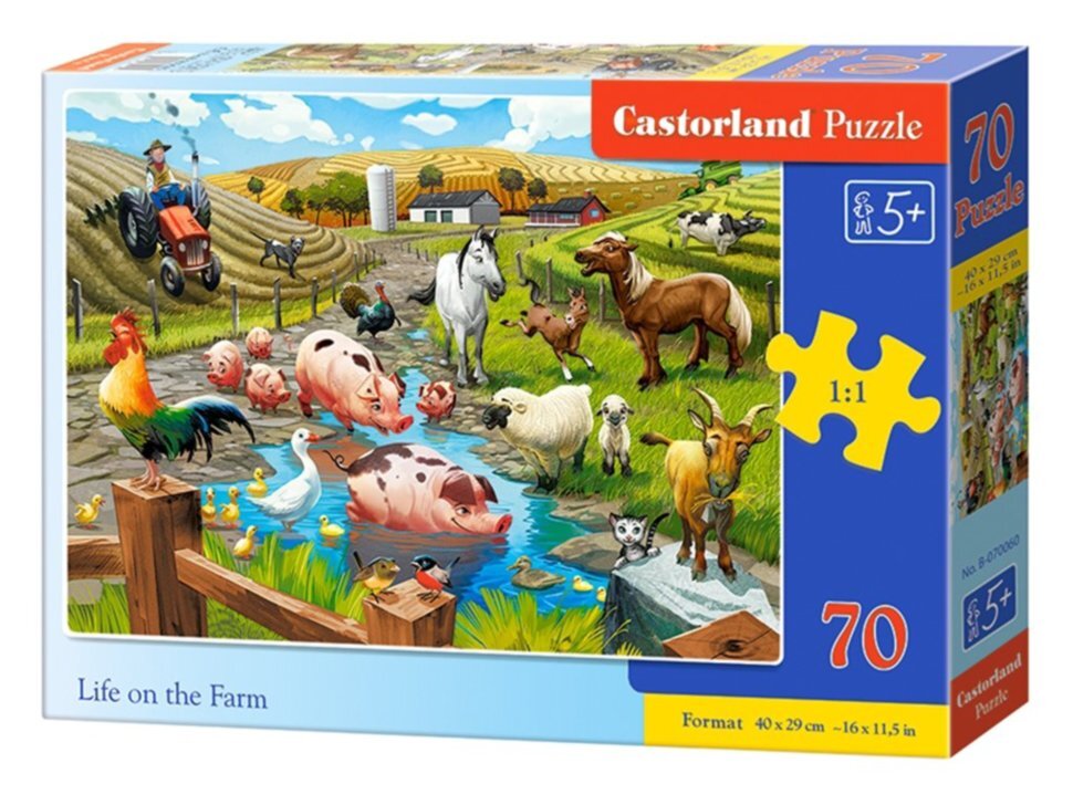 

Пазлы Castorland Жизнь на ферме, 70 элементов puzzle (70060)
