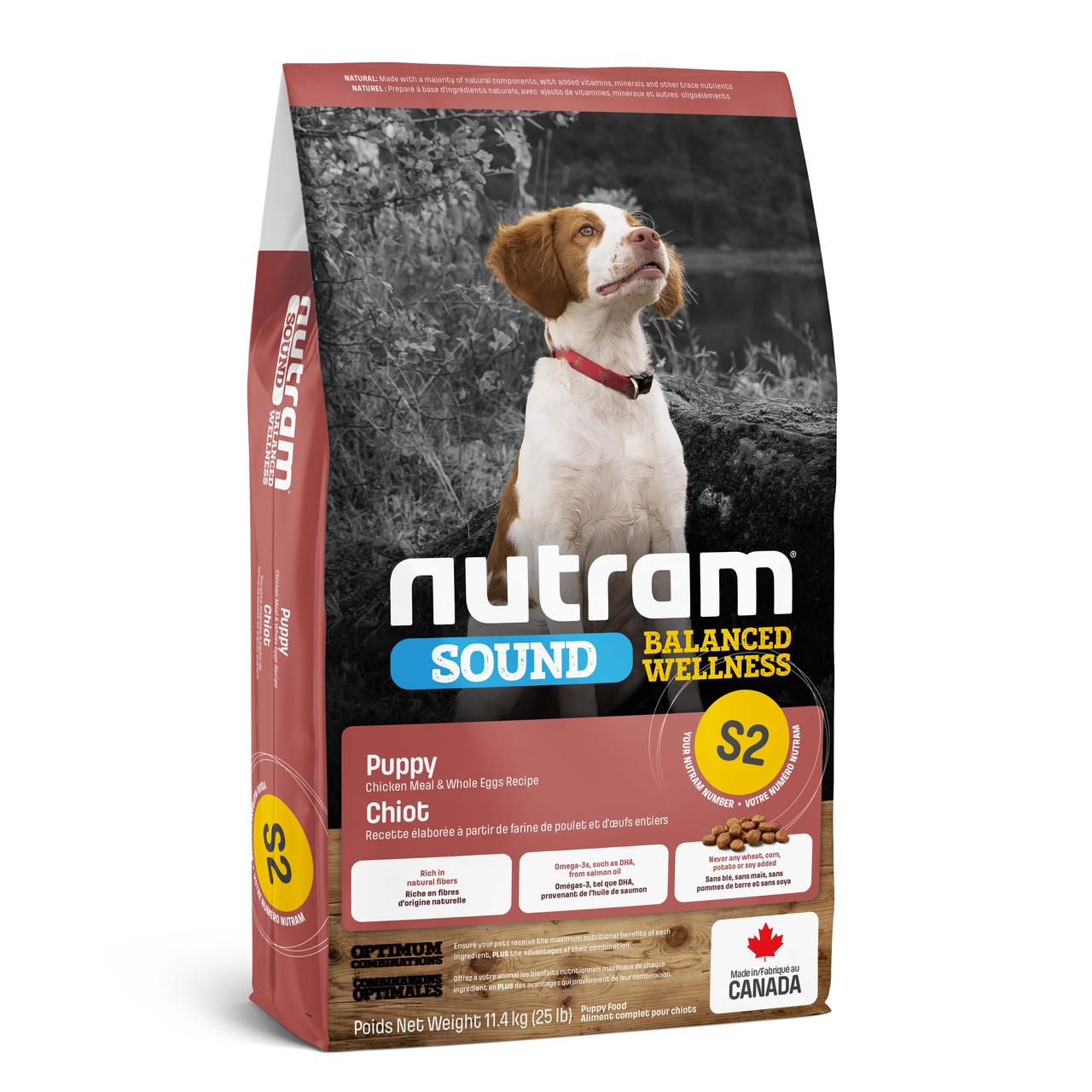 

Сухой корм Nutram (Нутрам) S2 Sound Balanced Puppy для щенков (курица) 2 кг